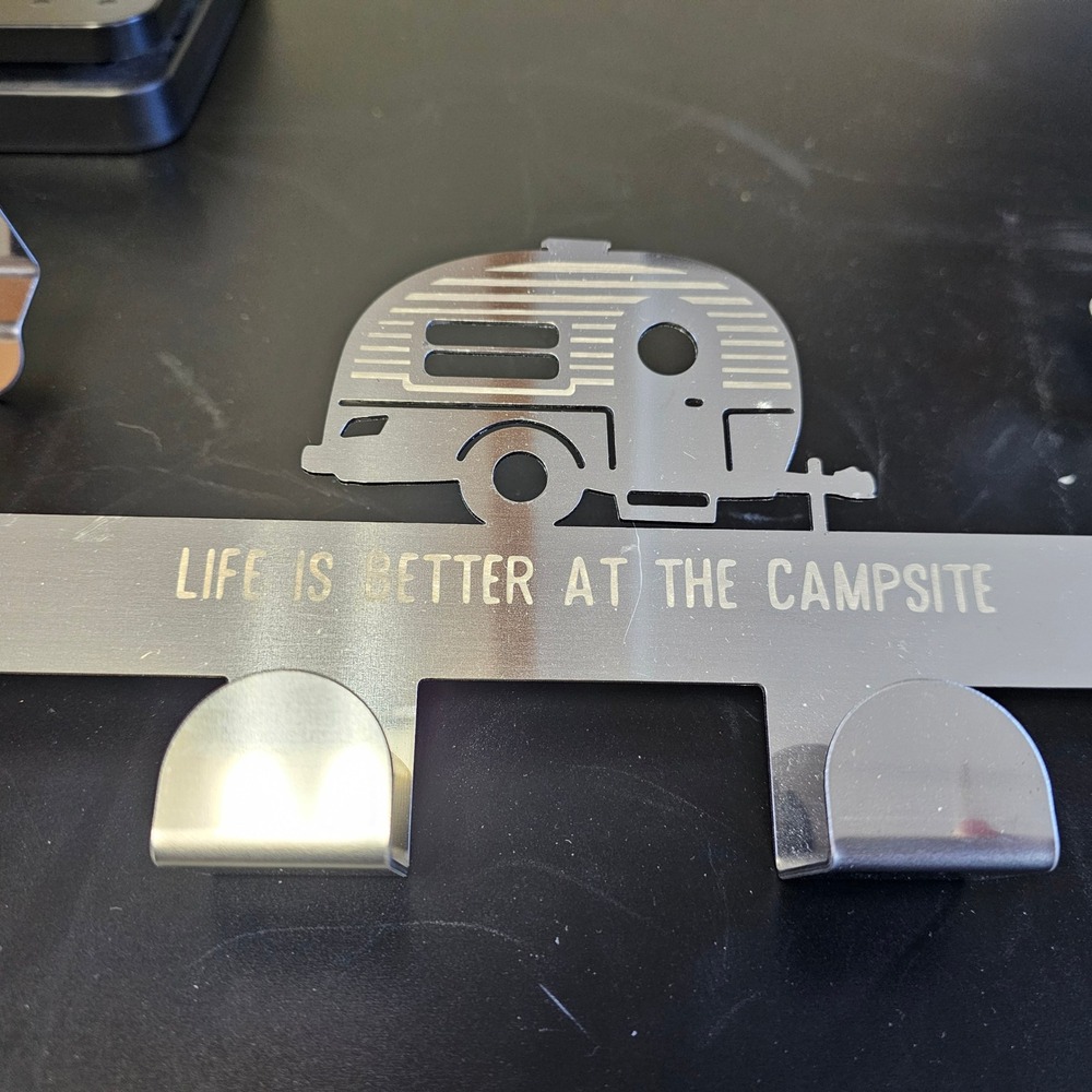 Metal Camper Trailer Over The Door Hook Hanger Life Is Better At The Campsite - Picture 2 of 5